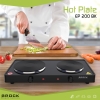 Električna ploča za kuhanje s dva prstena BROCK EP 200 BK, 2500W