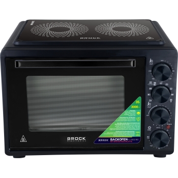 Pećnica s pločom za kuhanje BROCK TO 3502 BKI 35L, 1500W