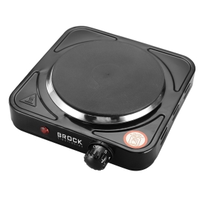 Jednoprstenasta električna ploča za kuhanje BROCK EP 100 BK, 1500W