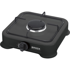 Plinska ploča za kuhanje s jednim prstenom, crna BROCK GS 2001 BK