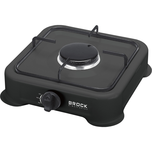Plinska ploča za kuhanje s jednim prstenom, crna BROCK GS 2001 BK