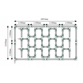 Hexagon LED 520W 2438X4854mm 6500K AG-LG-520W