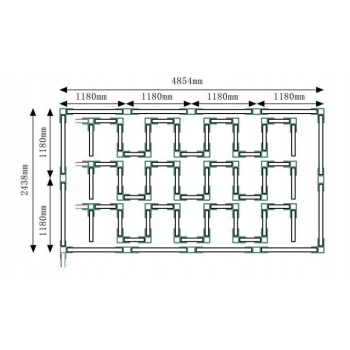 Hexagon LED 520W 2438X4854mm 6500K AG-LG-520W