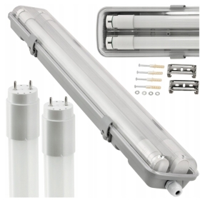 Vodotjesna svjetiljka 2x18W 6000K 120cm s uključenim cijevima BOH-2X120-18W-CW