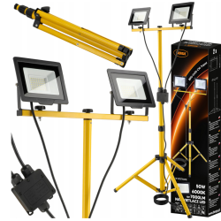 Reflektor radni SET 2x50W 6000K 7000lm sa stalkom BRG-2X50-CW-TRIPOD