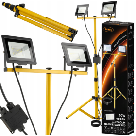 Reflektor radni SET 2x50W 4000K 7000lm sa stalkom BRG-2X50-NW-TRIPOD