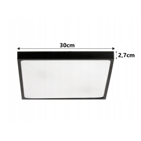 Stropna svjetiljka 2xE27 kvadratna LARI-S MP0332