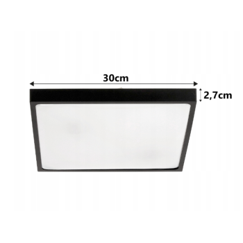 Stropna svjetiljka 2xE27 kvadratna LARI-S MP0332