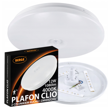 Stropna svjetiljka 12W sa senzorom pokreta i sumraka MP0336