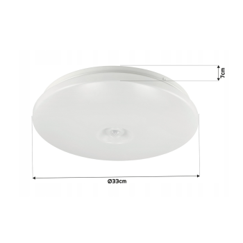 Stropna svjetiljka 18W sa senzorm pokreta i sumraka MP0337