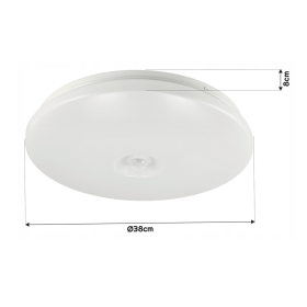 Stropna svjetiljka 24W sa senzorom pokreta i sumraka MP0338