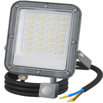 Reflektor PIR 50W 4000K 4500lm sivi sa senzorom pokreta NCB-50W-NW-ODYN