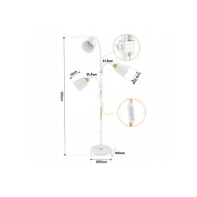Podna svjetiljka 3xE27 Salzburg STL044-W