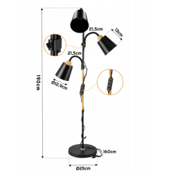 Podna svjetiljka 3xE27 Salzburg STL044
