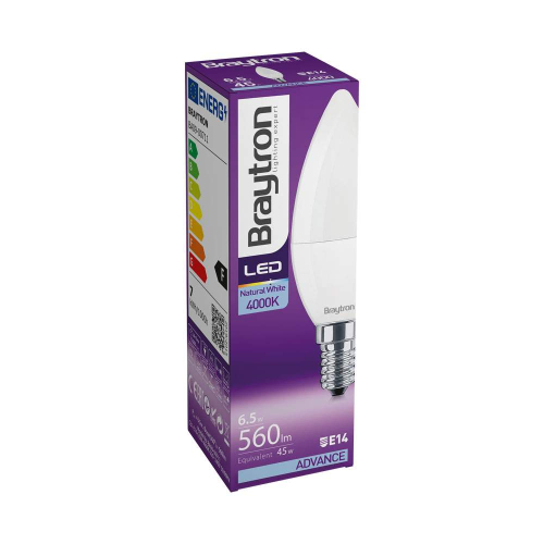 Žarulja LED 7W 4000K 560lm E14 IP20 svijeća BRAYTRON BA09-00711