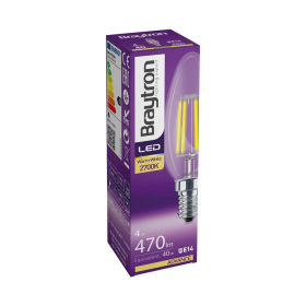 Žarulja LED 4W 2700K 470lm E14 C35 CLR IP20 filament BRAYTRON BA36-00410