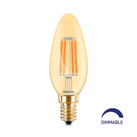 Žarulja LED 4W 2200K 360lm E14 C35 IP20 amber filament dimabilna BRAYTRON BB36-60410