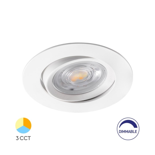 Stropna svjetiljka 7W 3CCT 630lm fi85 IP20 ugradbena okrugla SPOT bijela dimabilna BRAYTRON BD02-60780