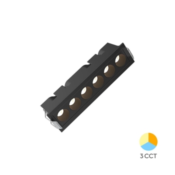 Linearna svjetiljka 9W 3CCT 650lm 163mm IP20 crna BRAYTRON BD63-00281