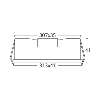 Linearna svjetiljka 18W 3CCT 1300lm 313mm IP20 crna BRAYTRON BD63-00381