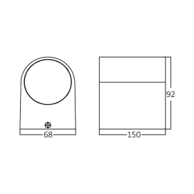 Zidna svjetiljka 2xGU10 max 2x35W 68x92x150mm IP44 nickel RITA BRAYTRON BG32-00224