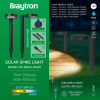 Solarna vrtna ubodna svjetiljka 8W 2CCT 70lm 120x166x470mm IP65 sa senzorom crna BRAYTRON BG36-00681 Solarna vrtna ubodna svjetiljka 8W 2CCT 70lm 120x166x470mm IP65 sa senzorom crna BRAYTRON BG36-00681