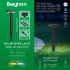 Solarna vrtna ubodna svjetiljka 8W 2CCT 70lm 120x122x475mm IP65 sa senzorom crna BRAYTRON BG36-00781 Solarna vrtna ubodna svjetiljka 8W 2CCT 70lm 120x122x475mm IP65 sa senzorom crna BRAYTRON BG36-00781