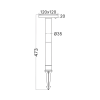 Solarna vrtna ubodna svjetiljka 8W 2CCT 70lm 120x122x475mm IP65 sa senzorom crna BRAYTRON BG36-00781 Solarna vrtna ubodna svjetiljka 8W 2CCT 70lm 120x122x475mm IP65 sa senzorom crna BRAYTRON BG36-00781