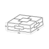 Zidna svjetiljka 20W 3/1 1900lm 255x255x78mm IP44 VENETO BRAYTRON BG37-00481