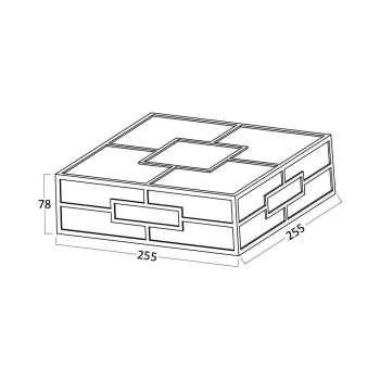 Zidna svjetiljka 20W 3/1 1900lm 255x255x78mm IP44 VENETO BRAYTRON BG37-00481