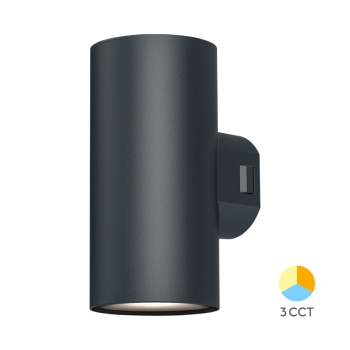 Zidna svjetiljka 2x9W 3/1 fi78 IP65 okrugla siva VEKTA BRAYTRON BG38-02582