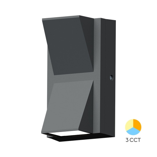 Zidna svjetiljka 2x6W 3/1 78x143mm IP65 pravokutna siva VEKTA BRAYTRON BG38-02782