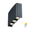Zidna svjetiljka 6x1W 3/1 160x41x100mm IP65 siva VECTOR BG38-03382