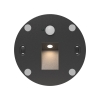 Zidna svjetiljka za stepenice 3W 3CCT 180lm IP65 fi79mm VEKSUS tijelo crna sa senzorom BRAYTRON BG39-00028