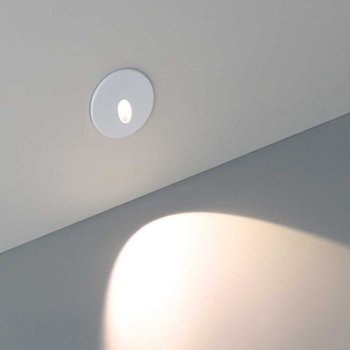 Zidna svjetiljka za stepenice Cover fi81,5mm VEKSUS okrugli bijeli BRAYTRON BG39-00100