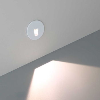 Zidna svjetiljka za stepenice Cover fi81,5mm VEKSUS okrugli bijeli BRAYTRON BG39-00102