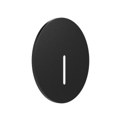 Zidna svjetiljka za stepenice Cover fi81,5mm VEKSUS okrugli crni BRAYTRON BG39-00106