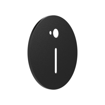 Zidna svjetiljka za stepenice Cover fi81,5mm VEKSUS sa senzorom okrugli crni BRAYTRON BG39-00126