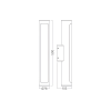 Zidna svjetiljka 20W 3000K 1400lm 500x105x76mm IP65 crna PALMIRA BRAYTRON BG43-06001