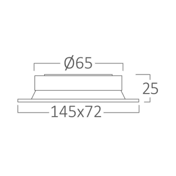 Kućište za GU10 žarulju max 35W fi72 IP20 okruglo bijelo BRAYTRON BH03-00810
