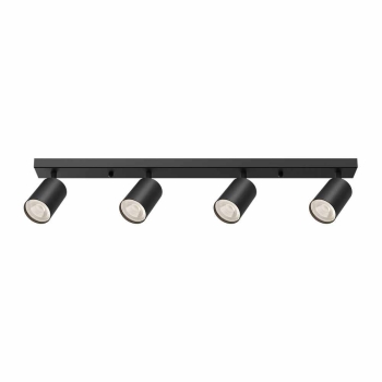 Kućište za GU10 žarulju max 4x35W 640x120x60mm IP20 okruglo crno BRAYTRON BH04-00841