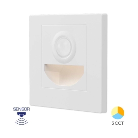 Zidna svjetiljka za stepenice 1,5W 3CCT 88x88x29mm bijela BRAYTRON BH07-00380