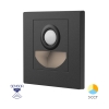 Zidna svjetiljka za stepenice 1,5W 3CCT 88x88x29mm crna BRAYTRON BH07-00381