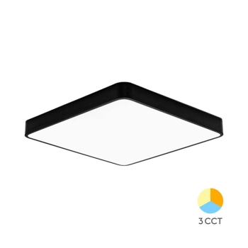 Stropna svjetiljka 36W 3/1 3680lm 400x400mm IP20 kvadratna crna BRAYTRON BH16-05181