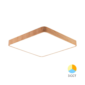 Stropna svjetiljka 36W 3/1 3680lm 400x400mm IP20 kvadratna imitacija drva BRAYTRON BH16-05187