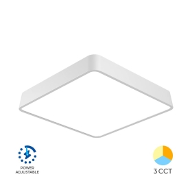 Stropna svjetiljka 36W 3/1 400x400mm IP20 promjenjiva vataža kvadratna bijela BRAYTRON BH16-05380