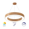 Visilica 45W 3/1 4650lm fi600 IP20 s daljinskim upravljačem okrugla imitacija drva BRAYTRON BH16-06297