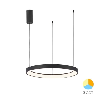 Visilica 46W 3/1 5200lm fi580 IP20 okrugla crna BRAYTRON BH17-01381