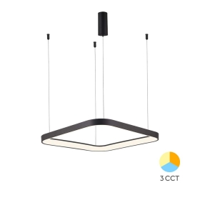 Visilica 46W 3/1 5200lm 580x580mm IP20 kvadratna crna BRAYTRON BH17-01981