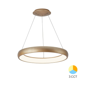 Visilica 46W 3/1 5200lm fi580 IP20 okrugla zlatna BRAYTRON BH17-03486